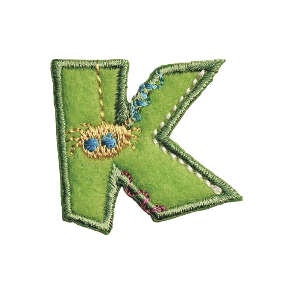 Slika Tekstilno slovo K  2kom