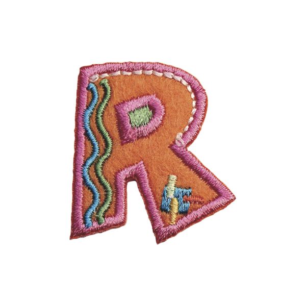 Slika Tekstilno slovo R 2kom 3-3.5 cm
