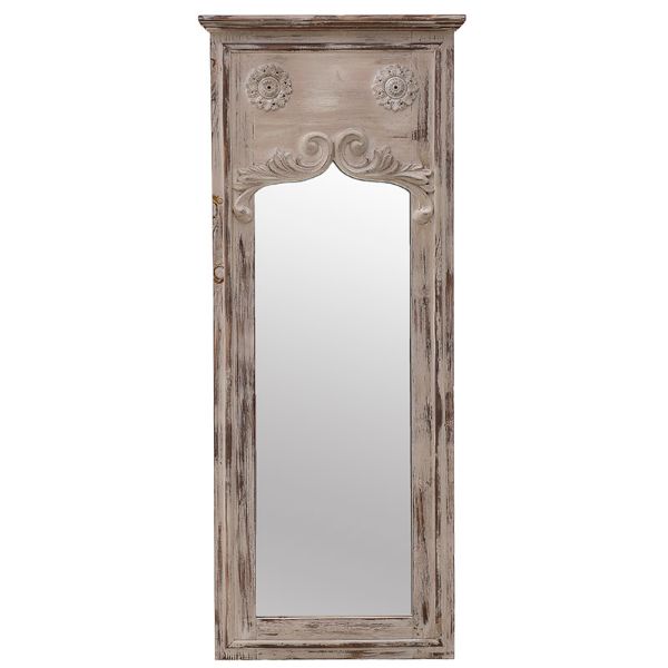 Slika Drveno ogledalo 50x4,5x123 cm