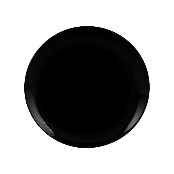 Slika Crni keramički tanjir dezertni 19cm