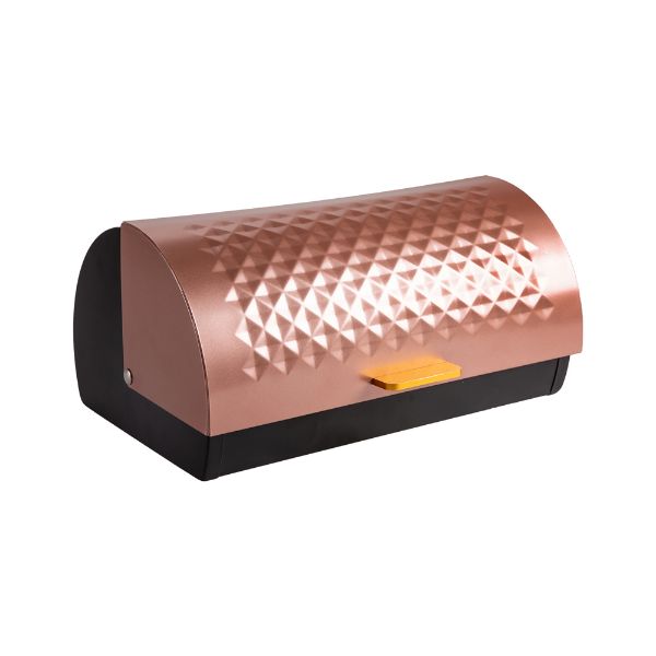 Slika Roze metalna kutija za hleb