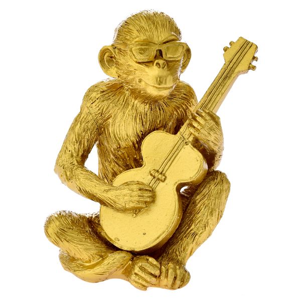 Slika Polirezin figura majmun sa gitarom 10x8x13cm