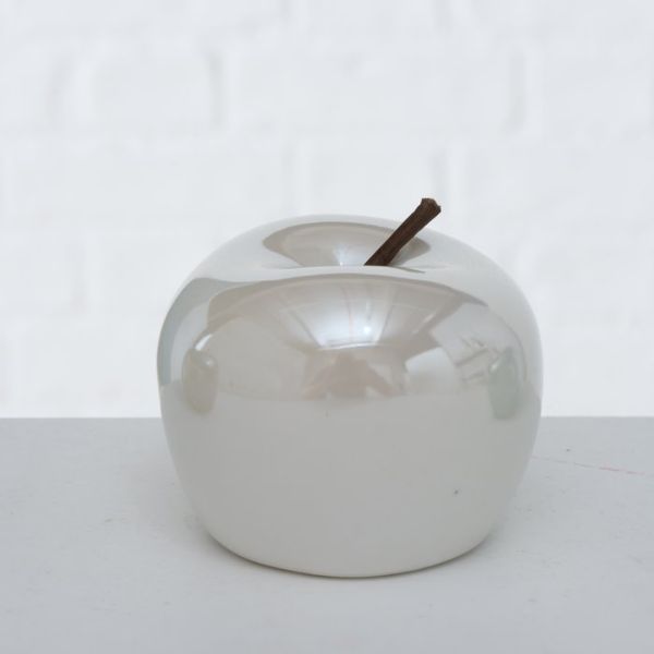 Slika Porcelanska jabuka 8cm - bela