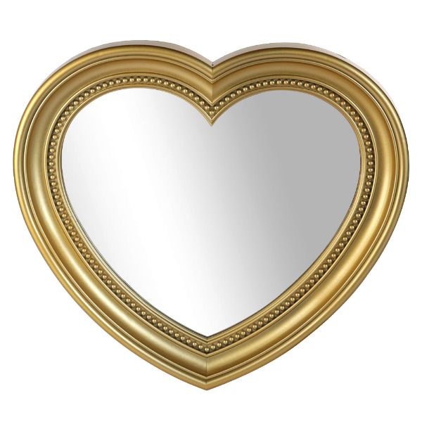 Slika Ogledalo srce zlatno