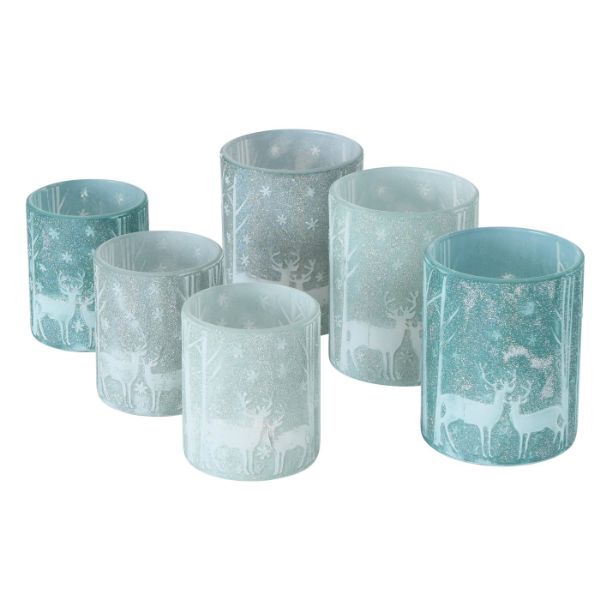 Slika Set svećnjaka 2kom 8x7/10x9 cm