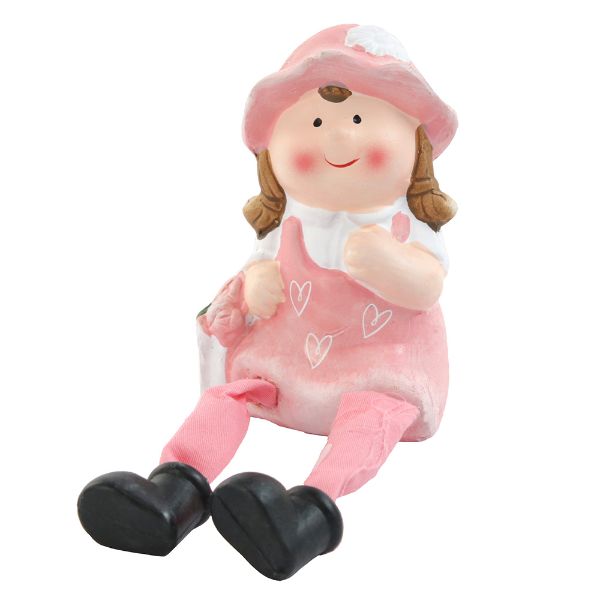 Slika Keramička devojčica roze 7x18 cm 