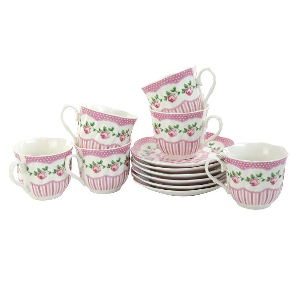 Slika Set šolja 6 kom roze