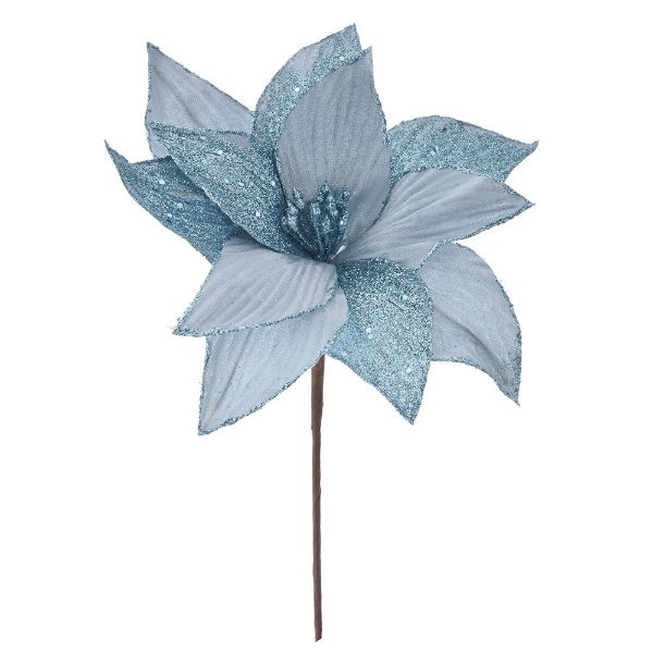 Slika novogodišnji cvet plavi 26x35