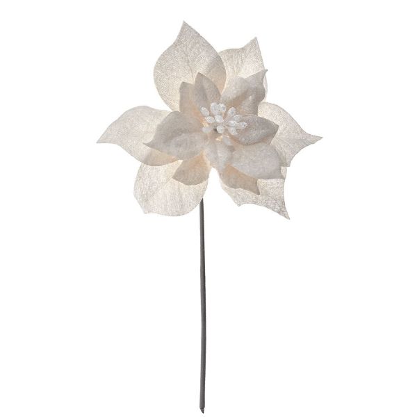 Slika novogodišnji cvet beli 18x33