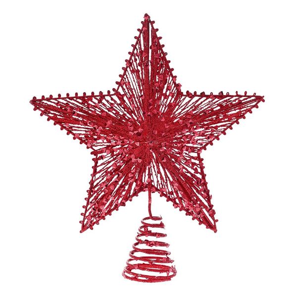 Slika Vrh za jelku crvena zvezda 25x30 cm