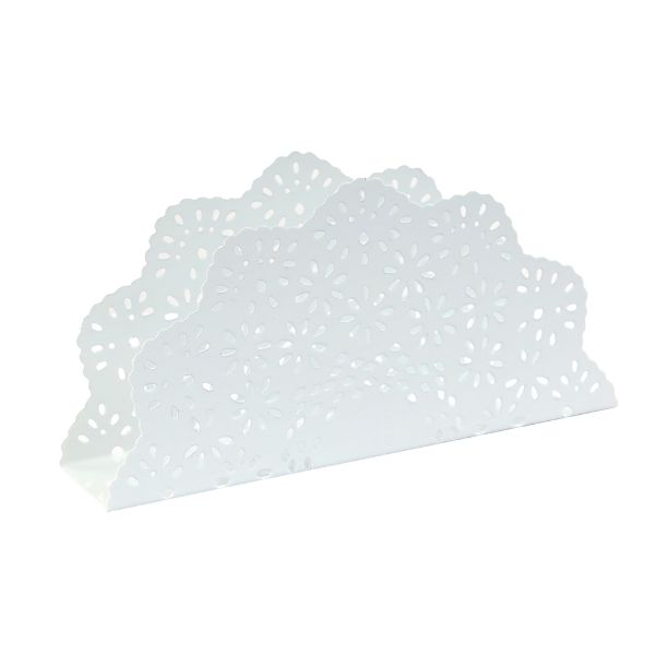 Slika Metalni držač za salvete beli 8X14