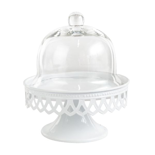 Slika Zvono za kolače belo 16 cm