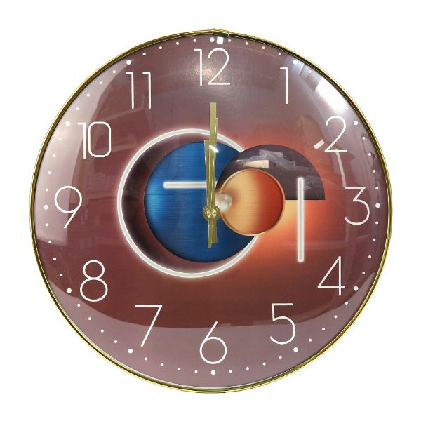 Slika Zidni sat 30 cm sa zlatnim okvirom