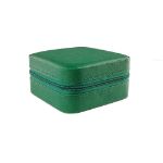 Slika Kutija za nakit 10x10x5 cm tamno zelena