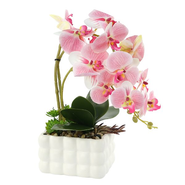 Slika VEŠTAČKA ORHIDEJA U SAKSIJI 37 cm
