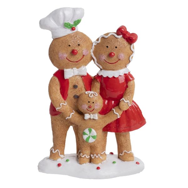 Slika NOVOGODIŠNJA DEKORACIJA PORODICA MEDENJAKA 13 cm