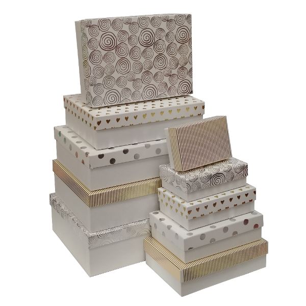 Slika KUTIJE SET 10/1  14,5x9, 5x5-37x27x11 CM