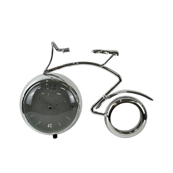 Slika Stoni metalni sat bicikli 26x7x19 cm