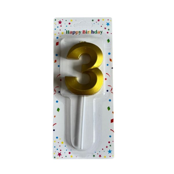 Slika Sveća tri zlatna 13 cm