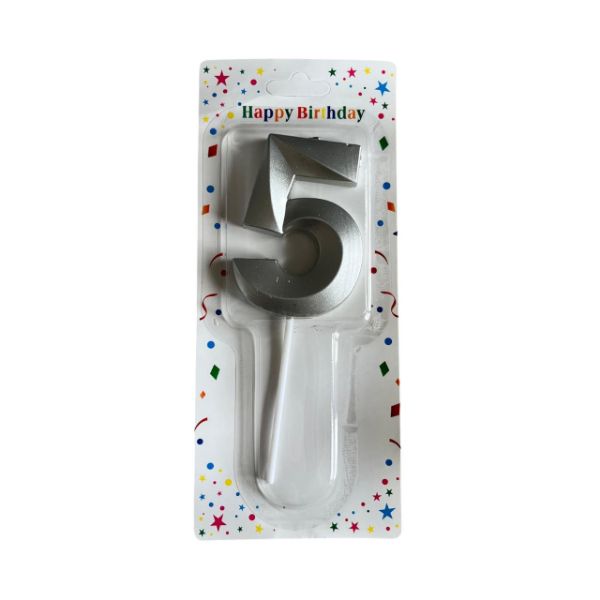Slika Svećica pet srebrna 13 cm