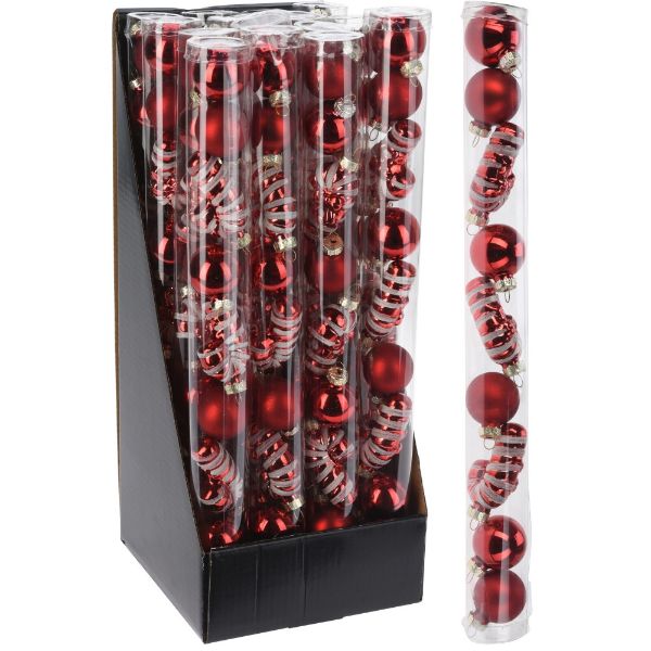Slika NG SET CRVENIH KUGLI 9/1 3CM