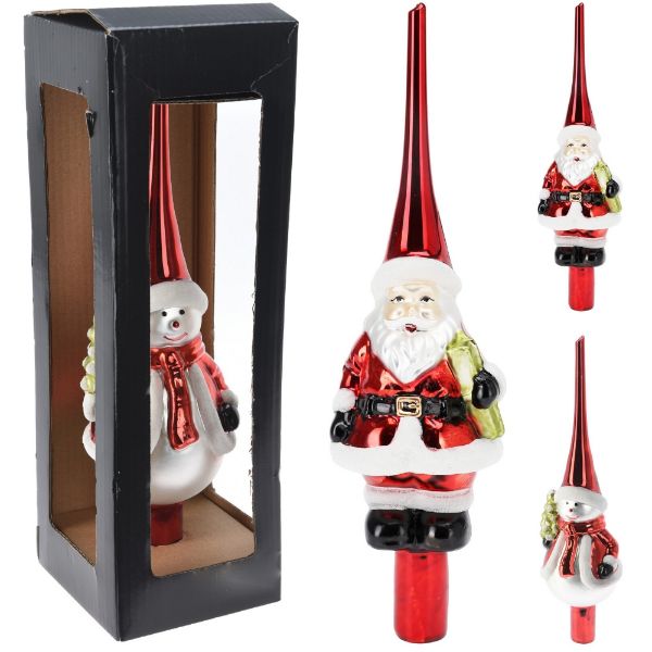 Slika NG VRH ZA JELKU 28 CM CRVENI
