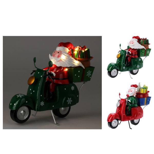 Slika Ng led deda mraz na skuteru 25 cm