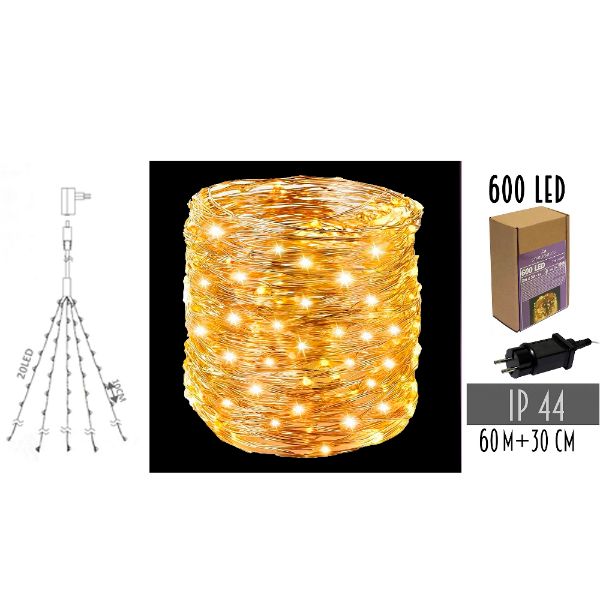 Slika Novogodišnje lampice 600led 2m