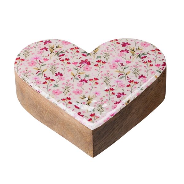 Slika DRVENA DEKORACIJA SRCE 12 CM