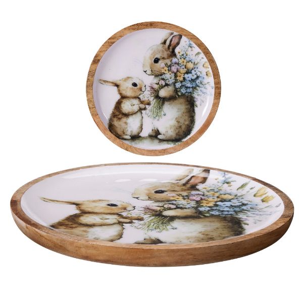 Slika USKRŠNJA DRVENA TACNA 30 CM