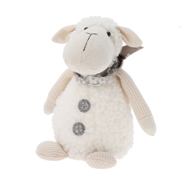 Slika DEKORACIJA OVČICA BELA 14 CM