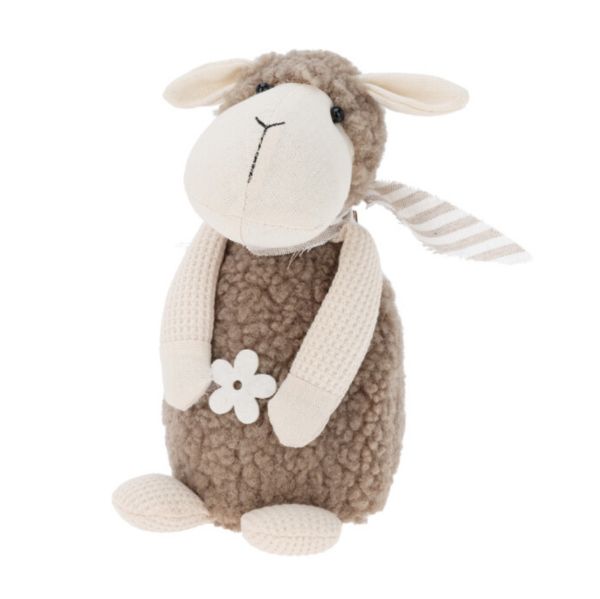 Slika DEKORACIJA OVČICA BRAON 14 CM 