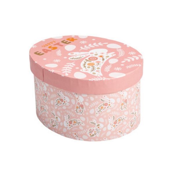 Slika USKRŠNJA KUTIJA JAJE 16,7X13,3X8,8 CM ROZA