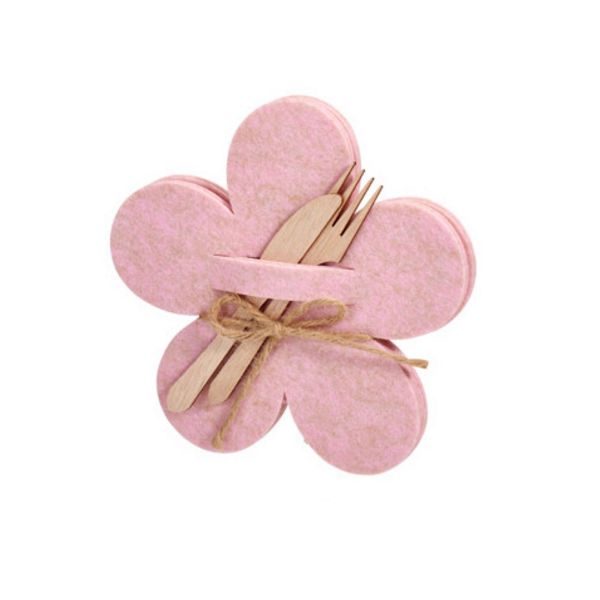 Slika FILCANI DRŽAČ ZA ESCAJG CVET ROZI 4/1