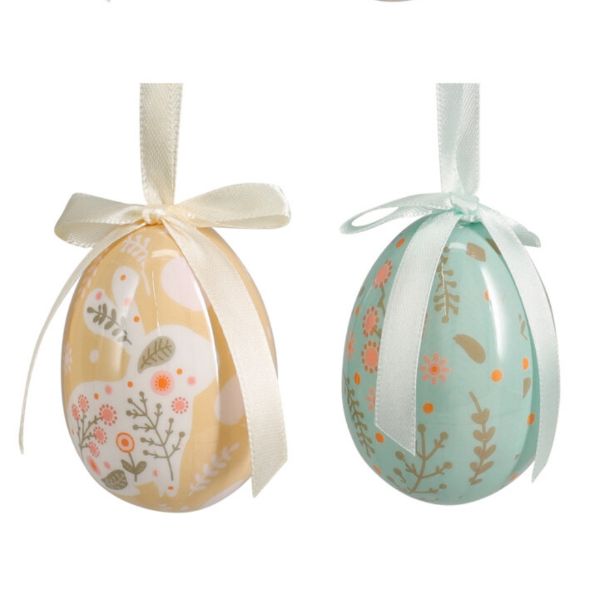 Slika USKRŠNJA VISEĆA DEKORACIJA JAJE 9,5X4,5X10 CM  SET 2/1