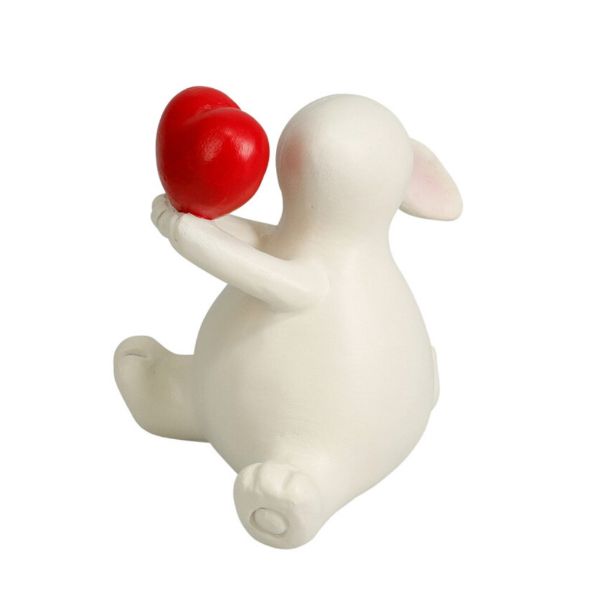 Slika USKRŠNJI ZEKA SA CRVENIM SRCEM