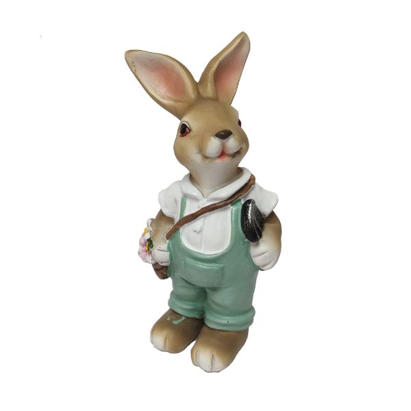 Slika USKRŠNJA DEKORACIJA ZEC 6,5X14 CM 