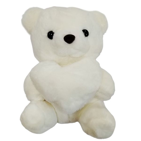 Slika BELI MEDA SA SRCEM 25 CM