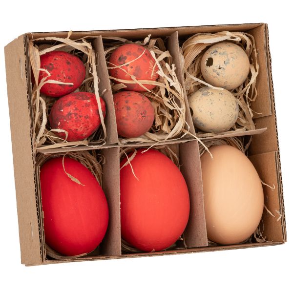 Slika SET USKRŠNJIH JAJA 9/1 4X4X6/2,5X2,5X3 CM