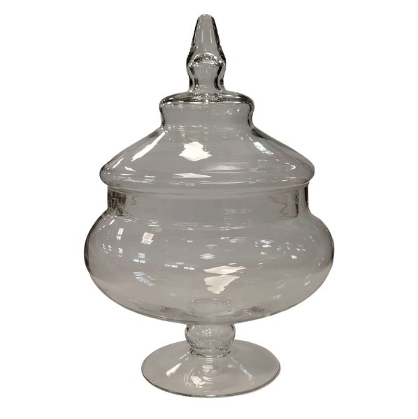 Slika Staklena činija sa poklopcem  20x10x30 cm