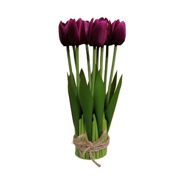 Slika Bunt veštačkih lala 9x6x27 cm