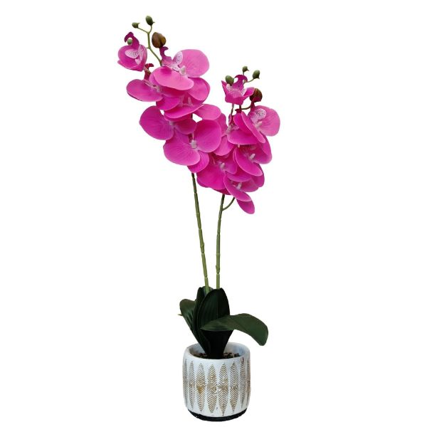 Slika Veštačka orhideja u saksiji 10x9x56 cm