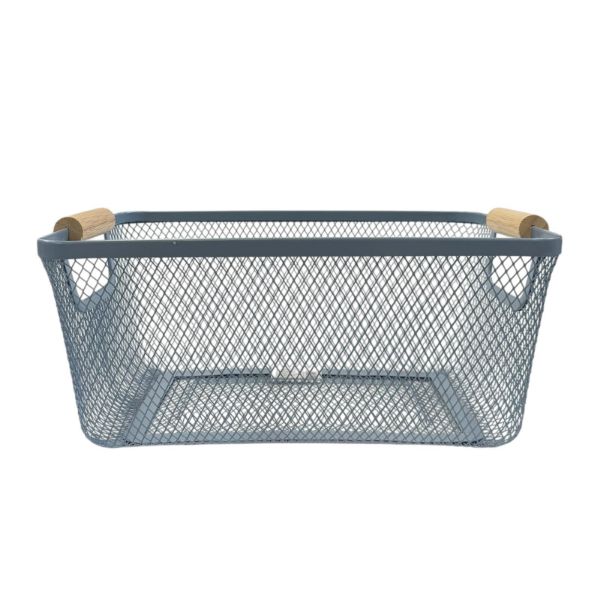 Slika Metalna korpa sa poklopcem 35x14x14 cm