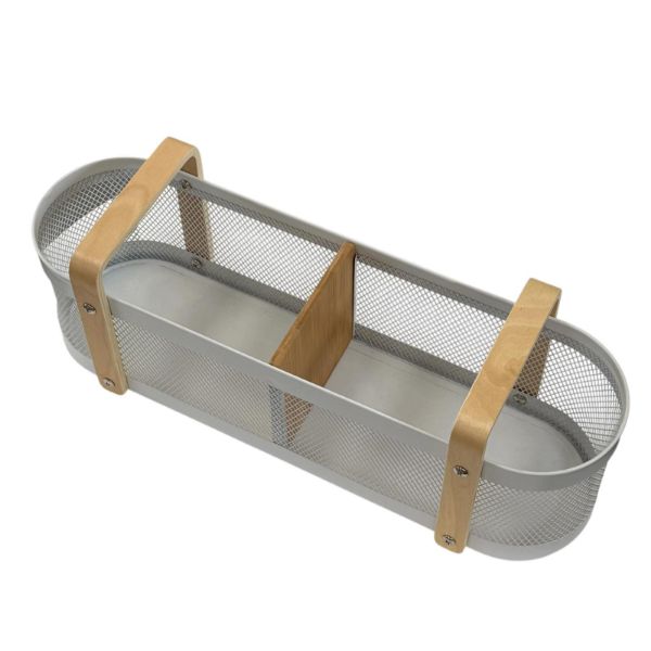 Slika Metalna korpa sa poklopcem 49x14x14 cm