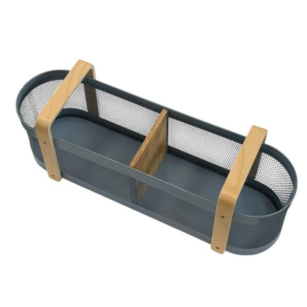 Slika Metalna korpa sa poklopcem 49x14x14 cm