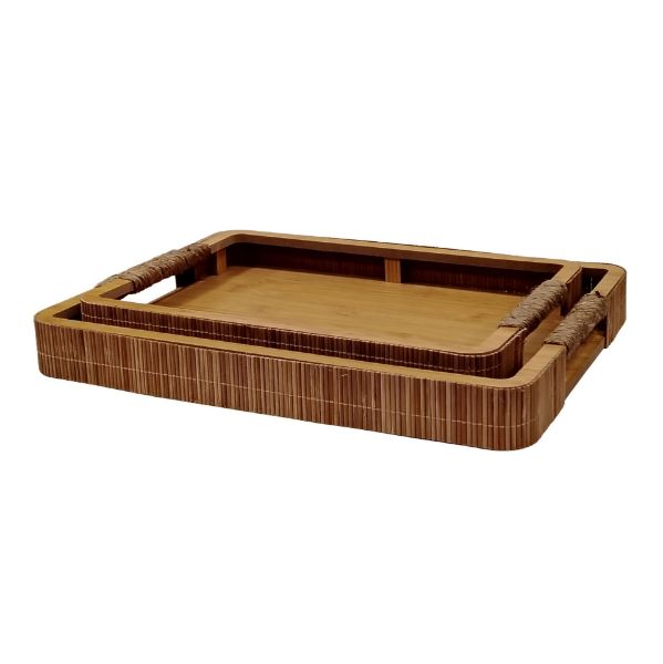 Slika Set tacni 2/6 38x5x28/32x5x22 cm