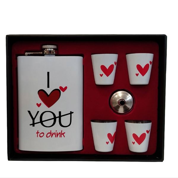 Slika Set pljoska sa 4 čašice 9x2x13 cm