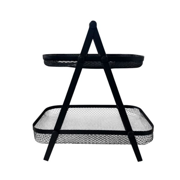 Slika Metalna korpa na dva nivoa 27x5x30 cm