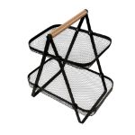 Slika Metalna korpa na dva nivoa 27x5x30 cm
