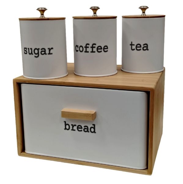 Slika Set metalnih kutija 4/1 30x22x18/10x10x12 cm